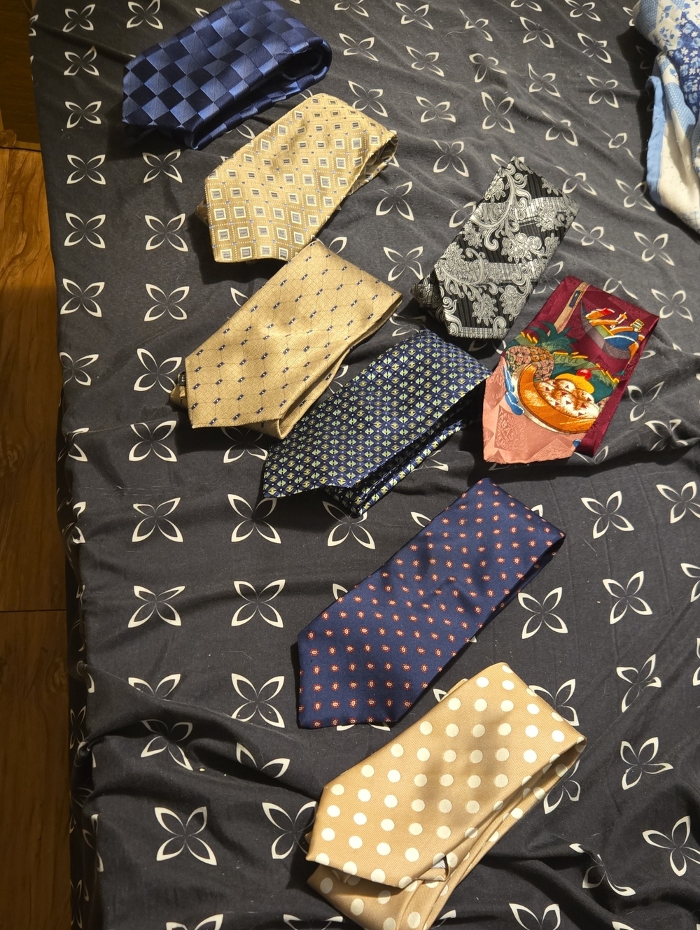 Classic Mixed Pattern Men’s Tie Set - Versatile 8 Ties